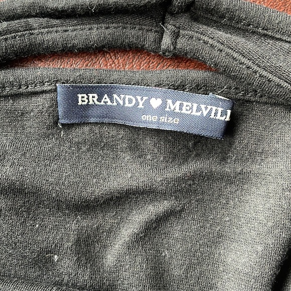 Brandy Melville black halter crop top (one size) - Picture 3 of 3